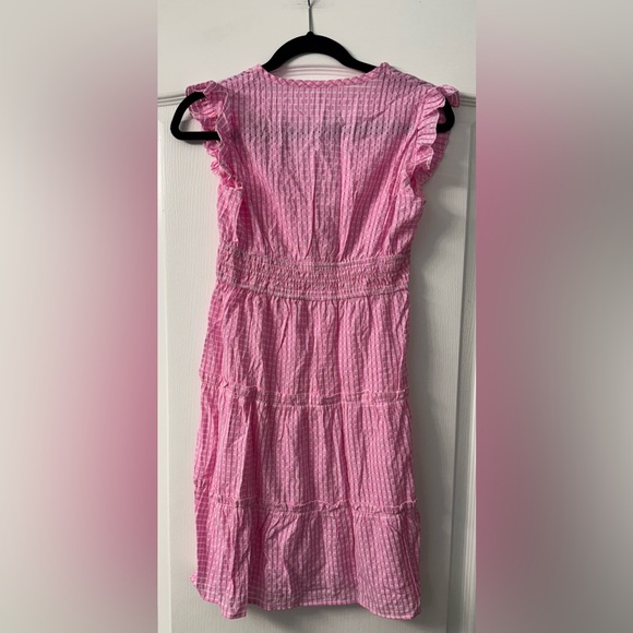 Pink Ruffled Mini Dress - Picture 6 of 9